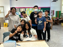 hanna and group of students